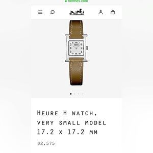 - HERMES- “H HEURE”VINTAGE XS LADIES WATCH